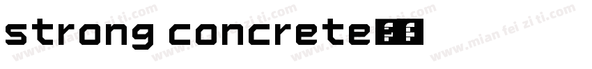 strong concrete字体字体转换